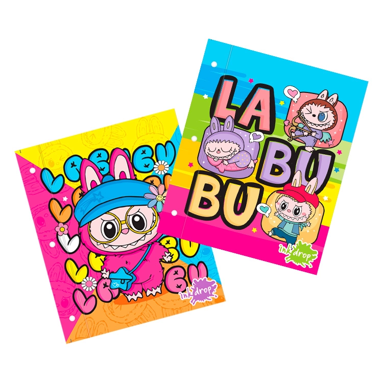 Carpeta Escolar con Cordon N°3 Inkdrop 2026 Labubu II Art.302348